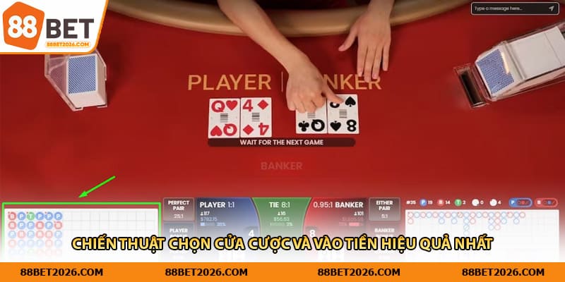 Chiến thuật chọn cửa cược và vào tiền hiệu quả nhất